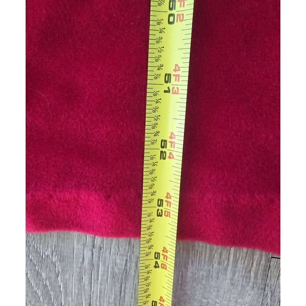 Vintage Appel Zip Housecoat Robe Deep Red Velour Size Medium Made In USA - Picture 6 of 9